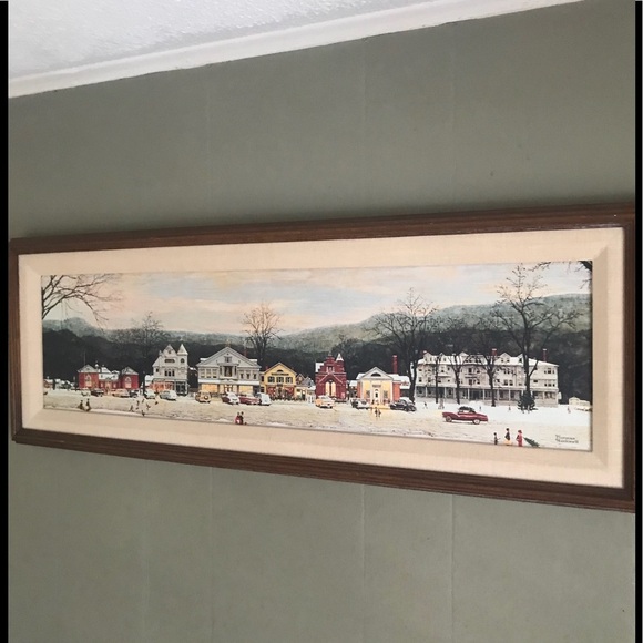 1992 Norman Rockwell Gallery Home For Christmas - Picture 1 of 9